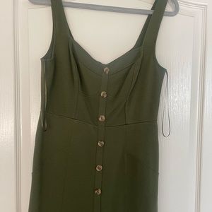 Maeve Anthropologie dress in olive